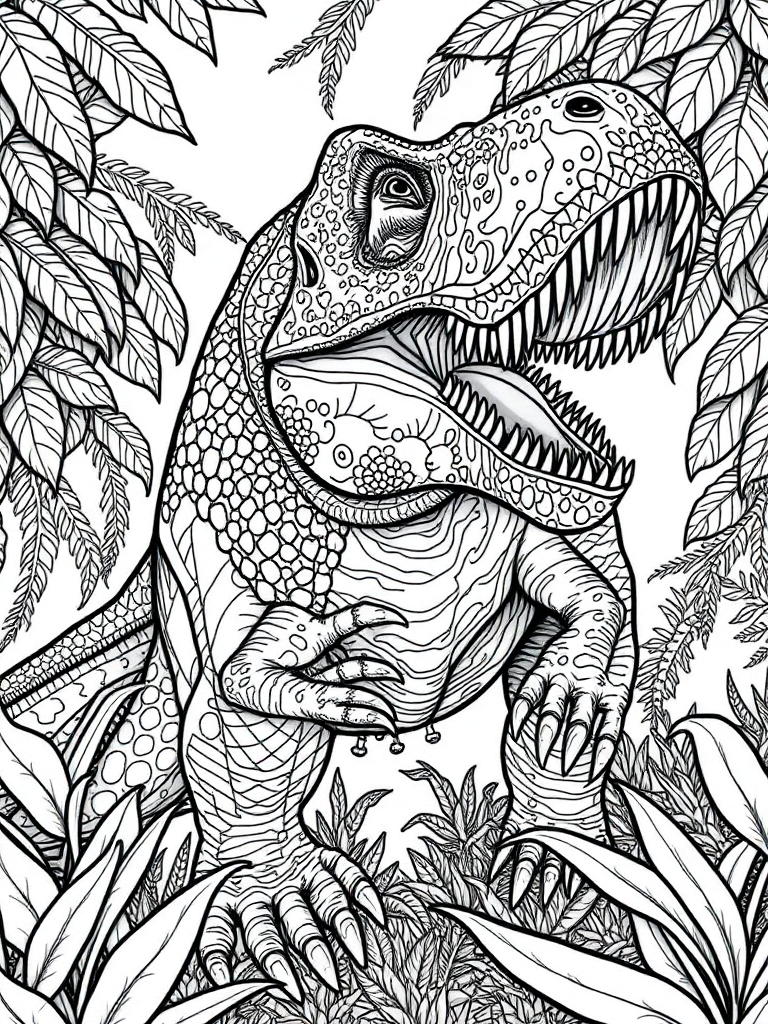  Realistic Ferocious T-Rex in the Jungle