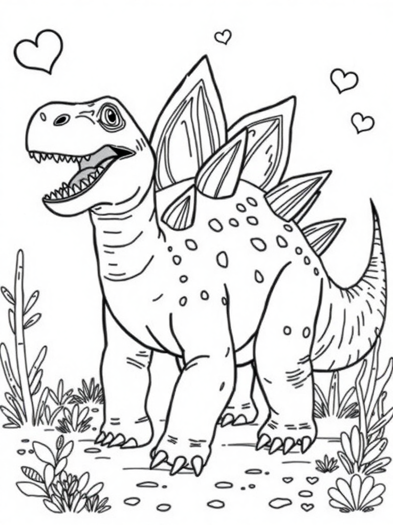 Stegosaurus jurassic background
