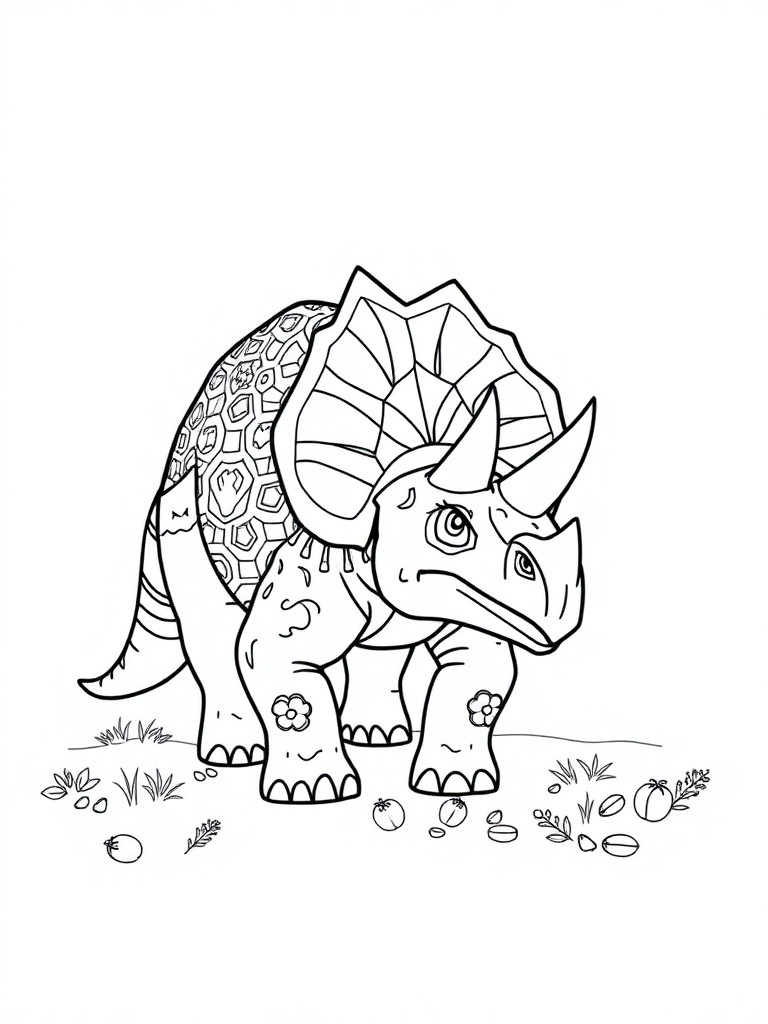 triceratops looking for food