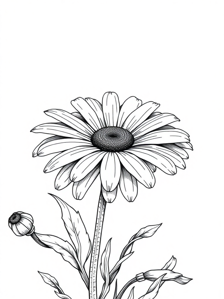 Daisy with morning breeze