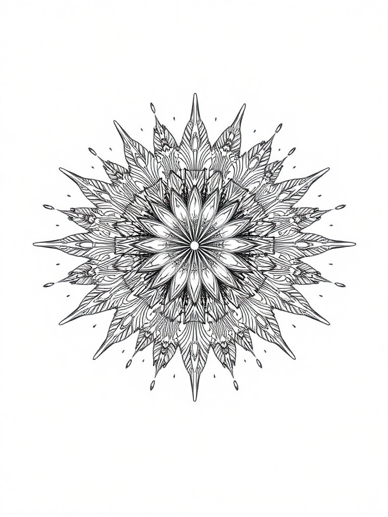 New Year Fireworks Mandala