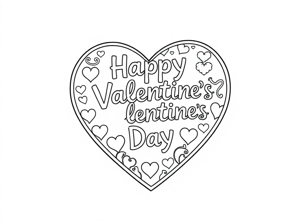 Happy Valentines Day Greetings Inside Love Heart