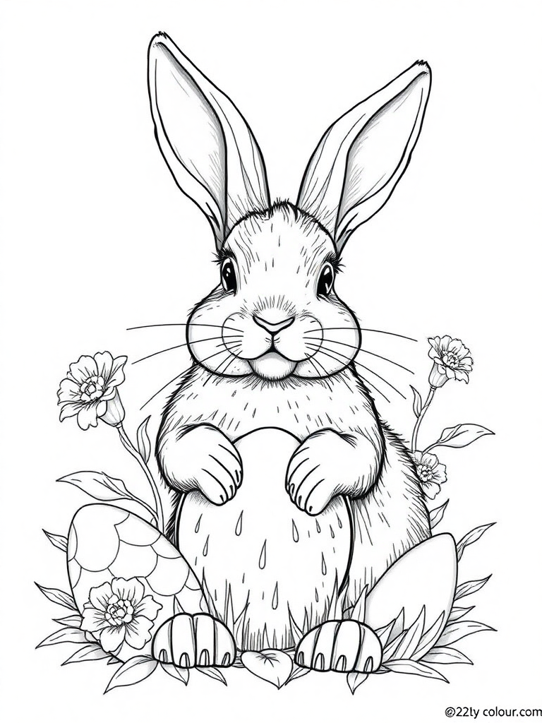 Happy Easter with Easter Bunny