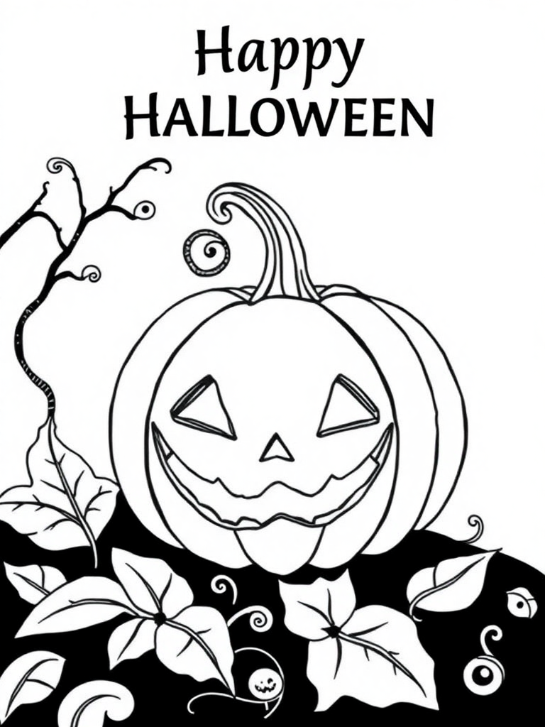 Happy Halloween with Halloween Pumpkin