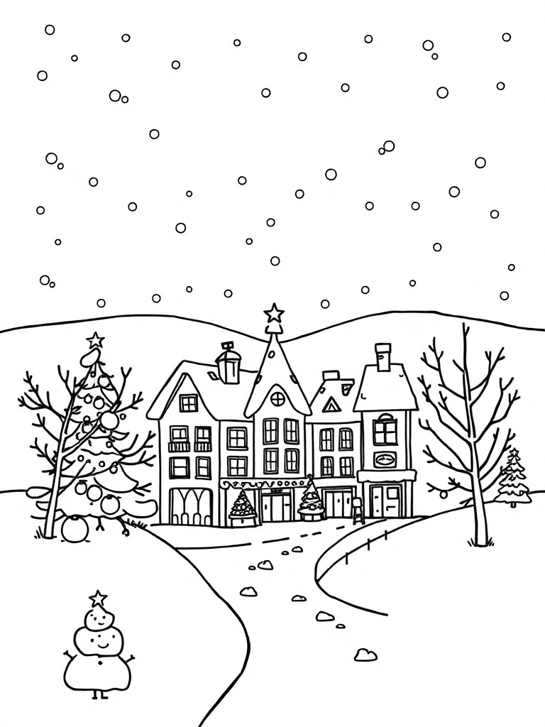 Merry Christmas with Snowing City