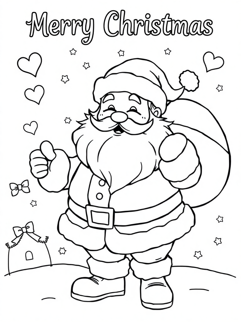 Merry Christmas with Santa Claus
