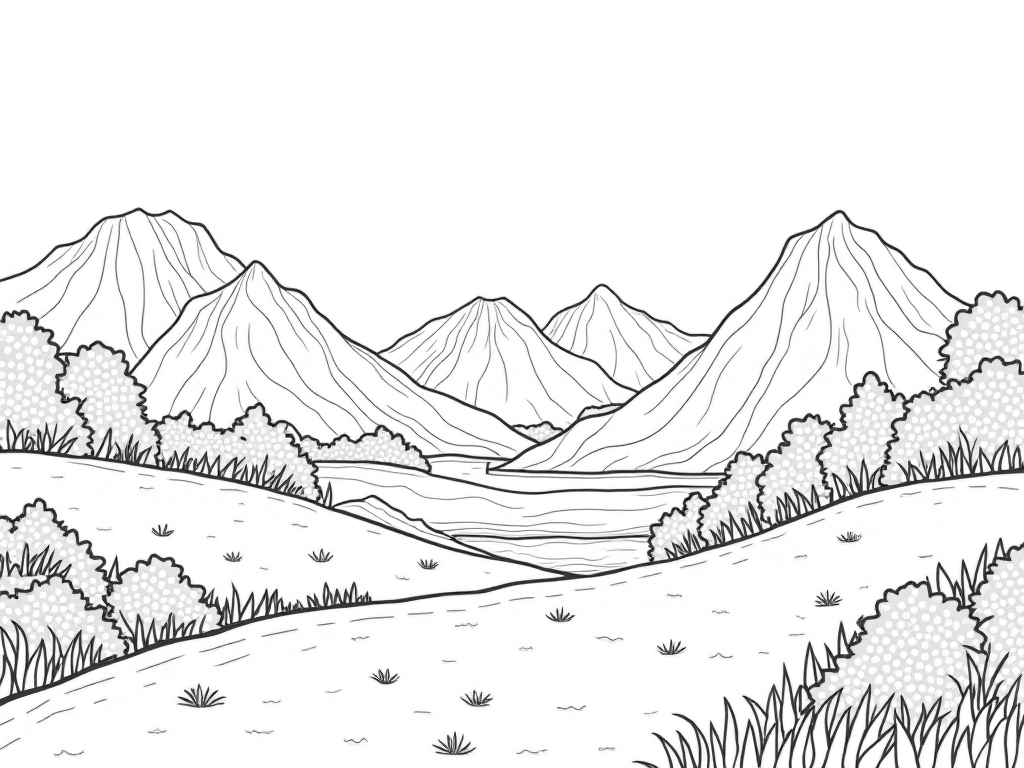 Summer with Mountains